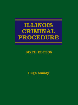 cover image of Illinois Criminal Procedure